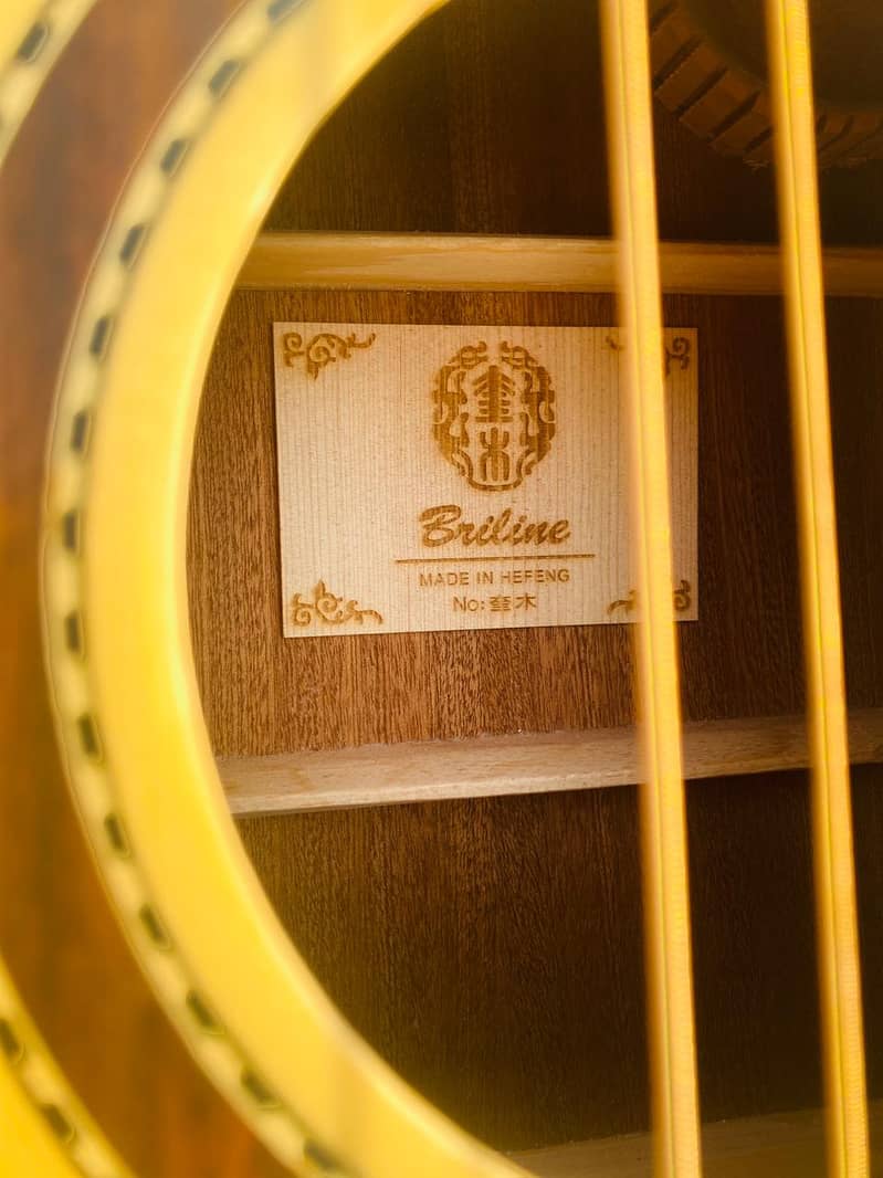 Briline Acoustic Guitar" Handmade Jumbo 41 inch Professhional 4