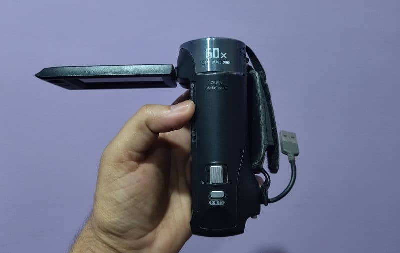 Sony CX 405 Handycam External Mic Option 6