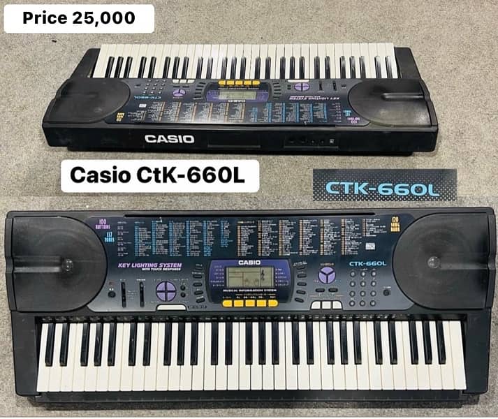 Casio keyboard WK-220 piano Yamaha  Korg Roland Casio kawai M-audio 11