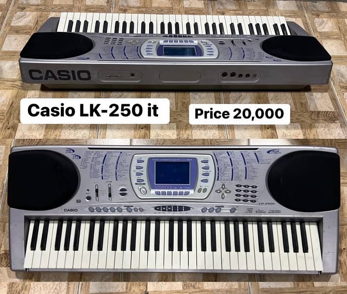 Casio keyboard WK-220 piano Yamaha  Korg Roland Casio kawai M-audio 18