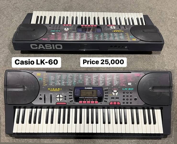 Casio keyboard WK-220 piano Yamaha  Korg Roland Casio kawai M-audio 19