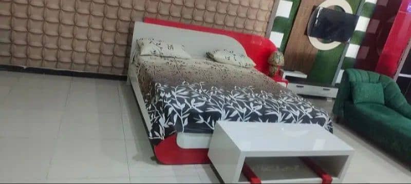 bed, bedset, poshish bed, bedroom set, wooden bed, king size bed 6