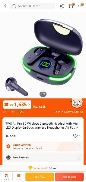 Pro 80 Wireless Earbuds/airpods new 1