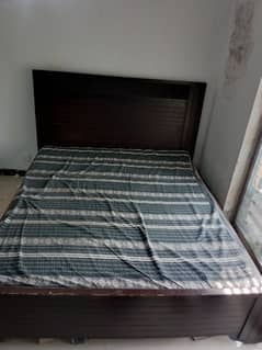 Bed for sale with foam mattress and sides table