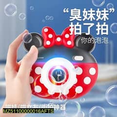 Led Micky Mouse Mini Camera Bubble Machine