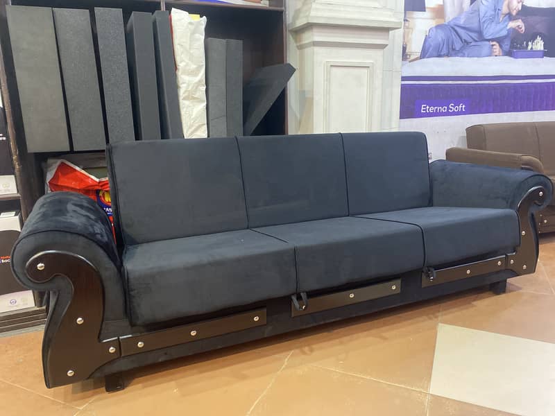 sofa cum bed (2in1)(sofa +bed)(Molty foam )(10 years warranty ) 10