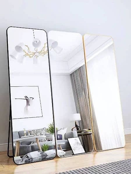 Decorative Bedroom Living Room Mirror, Fancy Full Size Looking Mirror 0