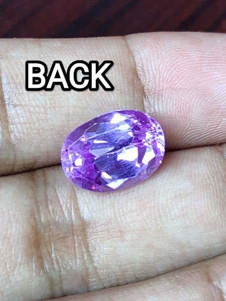 Purple Zircon 100 % Original Gem Stone in Diamond Cut 1