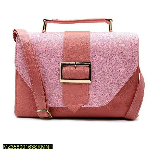 stylish hand bag with top handle and long strap 1
