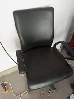 office Chair, side table, plastic chairs and folding table 0