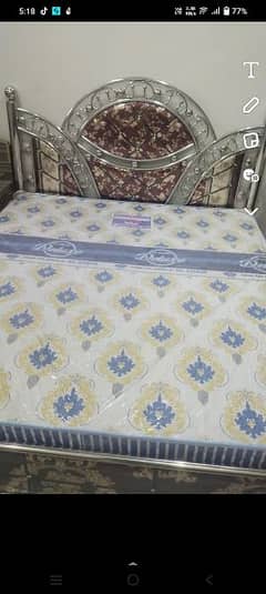 sell . . . . steel king size bed . side table with drassing