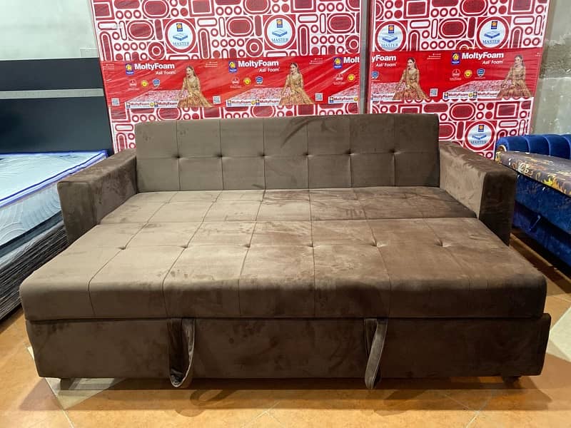 Double sofa cum bed (Molty foam )(sofa +bed)(10 years warranty ) 1