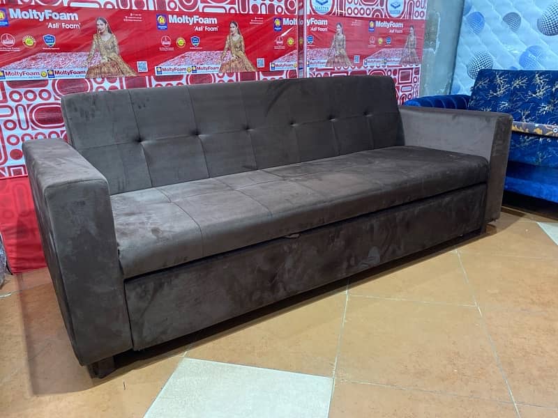 Double sofa cum bed (Molty foam )(sofa +bed)(10 years warranty ) 11