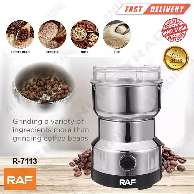 RAF Electric Coffee & Spices Grinder (4 blades) 300W Masala Grinder 2