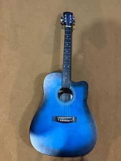 Semi acoustic guitar with equalizer (device) (truss rod is there)