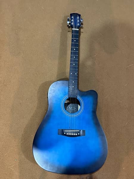 Semi acoustic guitar with equalizer (device) (truss rod is there) 0