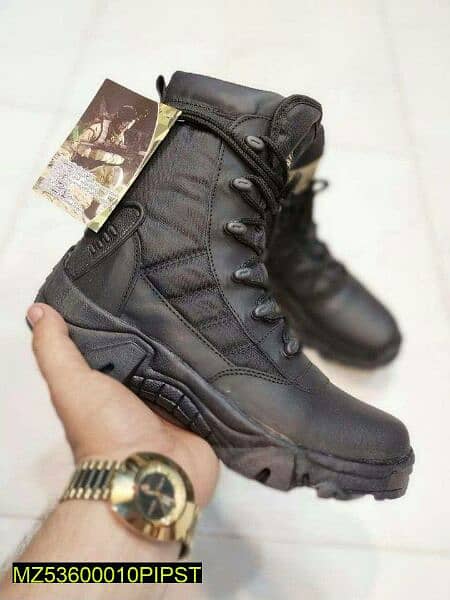 Men's Comfortable Boots , Black Delta 1