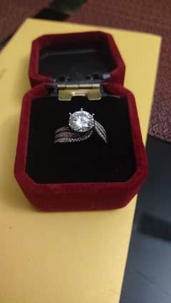 Luxury Women's Moissanite Ring  (Size 9) 0