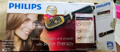 Philips Essential Kera Shine Air Styler Hair Straightener