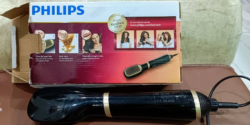Philips Essential Kera Shine Air Styler Hair Straightener 6