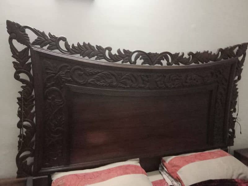 Wooden Double Bed For Sale 2
