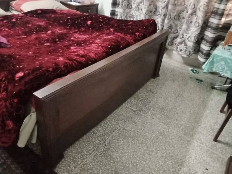 Wooden Double Bed For Sale 3