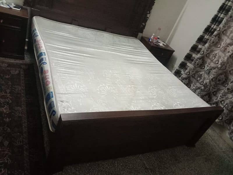 Wooden Double Bed For Sale 4