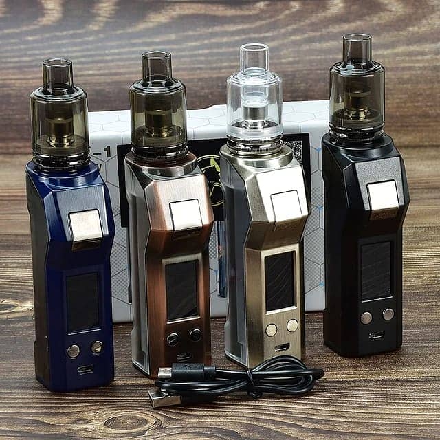 Vap 120w Box Mod  Kit 2200mah Battery Led Screen 2.5ml Tank 3