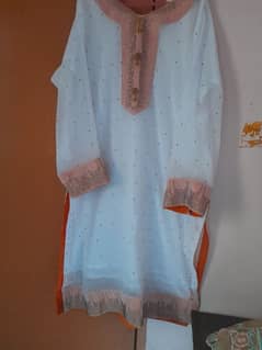 once used white dress