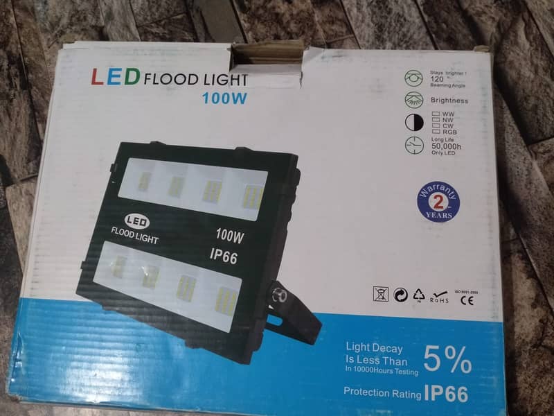 100W Flood LED Light IP66 1