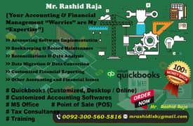 I provide quickbooks software, pos, networking, GST Incom Tax Isb Rwp