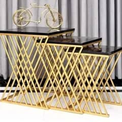 nesting tables/steelness ss steel console/dining tables/coffee tables