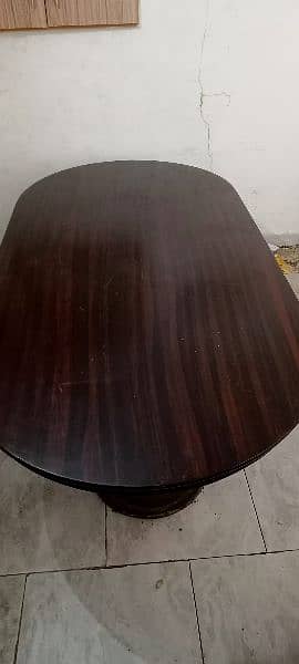 wooden dining table good condition 0