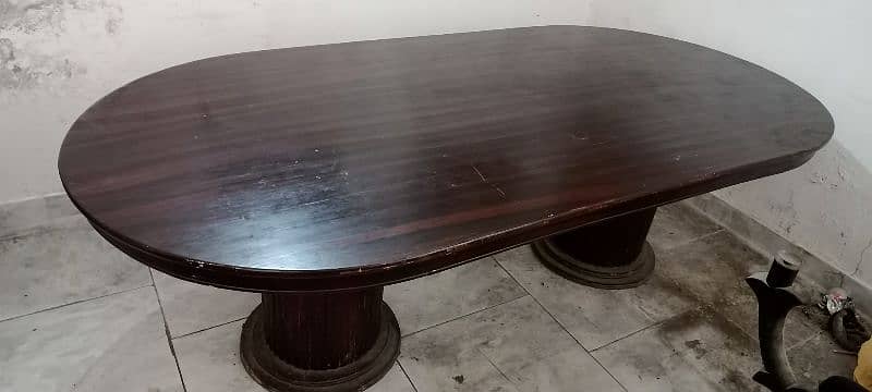 wooden dining table good condition 1