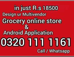 grocery ecommerce website multivendor online store Android application