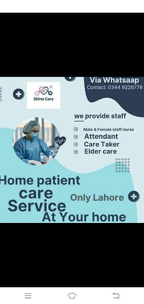 Home Patient care service ( discount Offer) 0