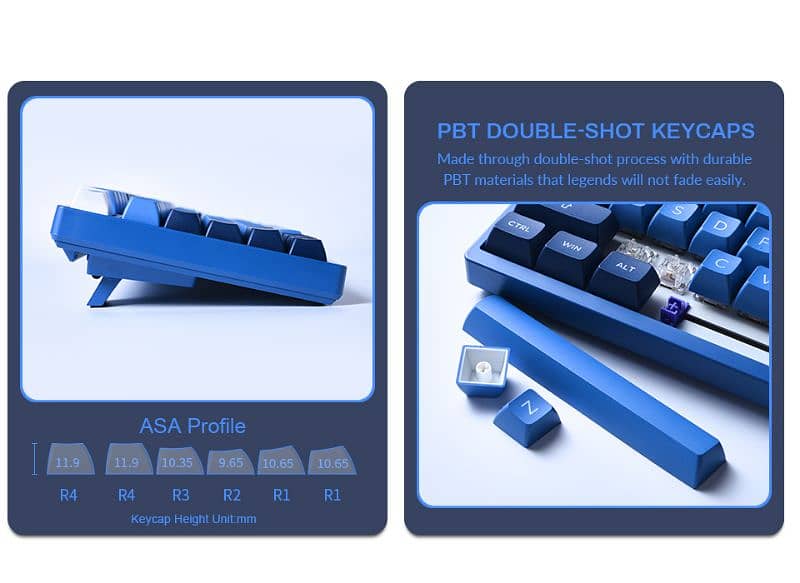 Akko 3098B Hot-swappable Mechanical Keyboard with  Wireless Bluetooth 6