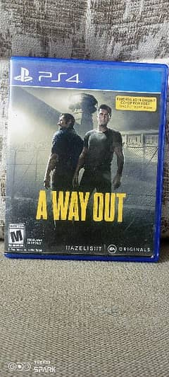 A WAY OUT , ps4 game.