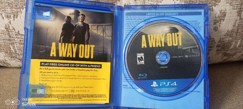 A WAY OUT , ps4 game. 2
