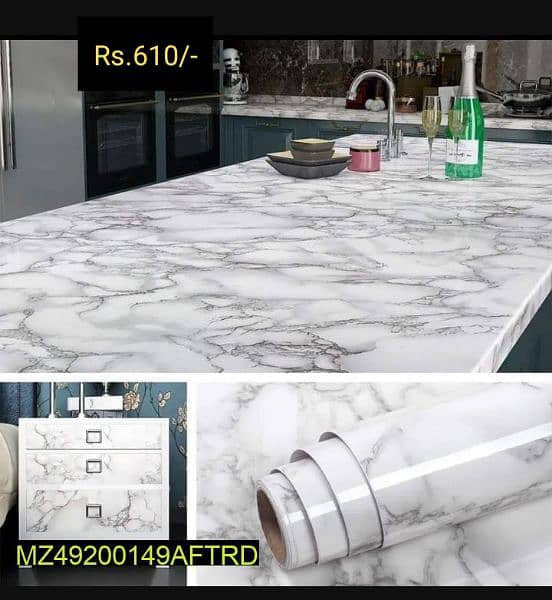 Wall Marble Sticker and kitchen Foil 1