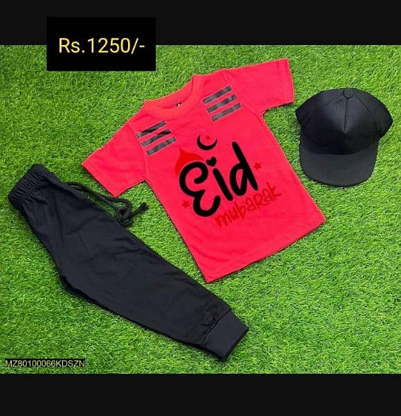 kids Eid Mubarak Cottton Suit 7