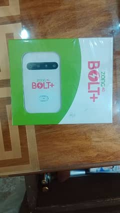 Zong 4G LTE Bolt+ MBB internet WiFi Cloud Device Free Home Delivery