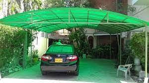 Car Parking Shade /  SunShade for House / Factory & School areas Shed
