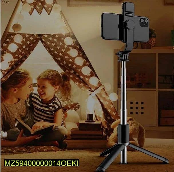 Selfie Stick With LED Light Mini Tripod Stand 1