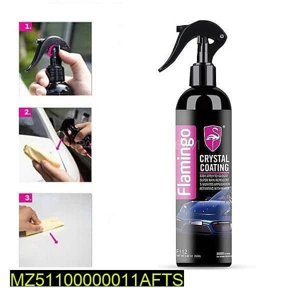 1 Pc Gloss Shine Liquid Car Polish Spray, 250ml 2