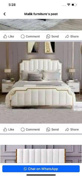 bed, complete bedset, poshish bed, wooden bed, smart bed 6