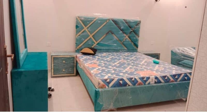 bed dressing side table/double bed/bed/bed set/Furniture/bedroom set 7