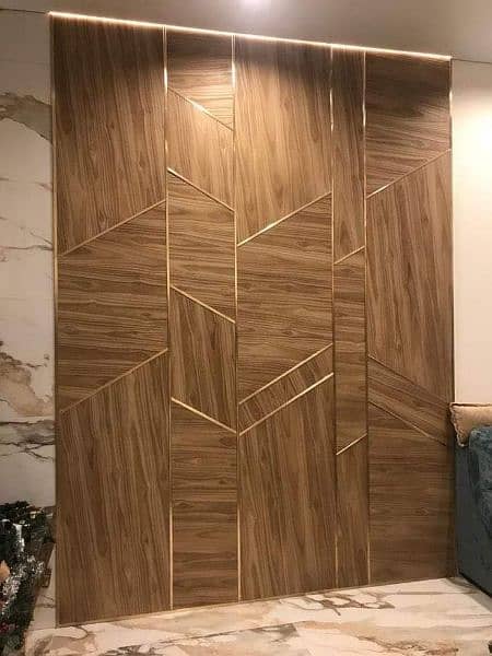 Wallpaper, pvc panel, wooden & vinyl flooring, blinds,ceiling,LED rack 2