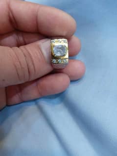 original ceylon neelam (blue saphire) top quality with silver ring