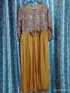 yellow maxi with sequence work